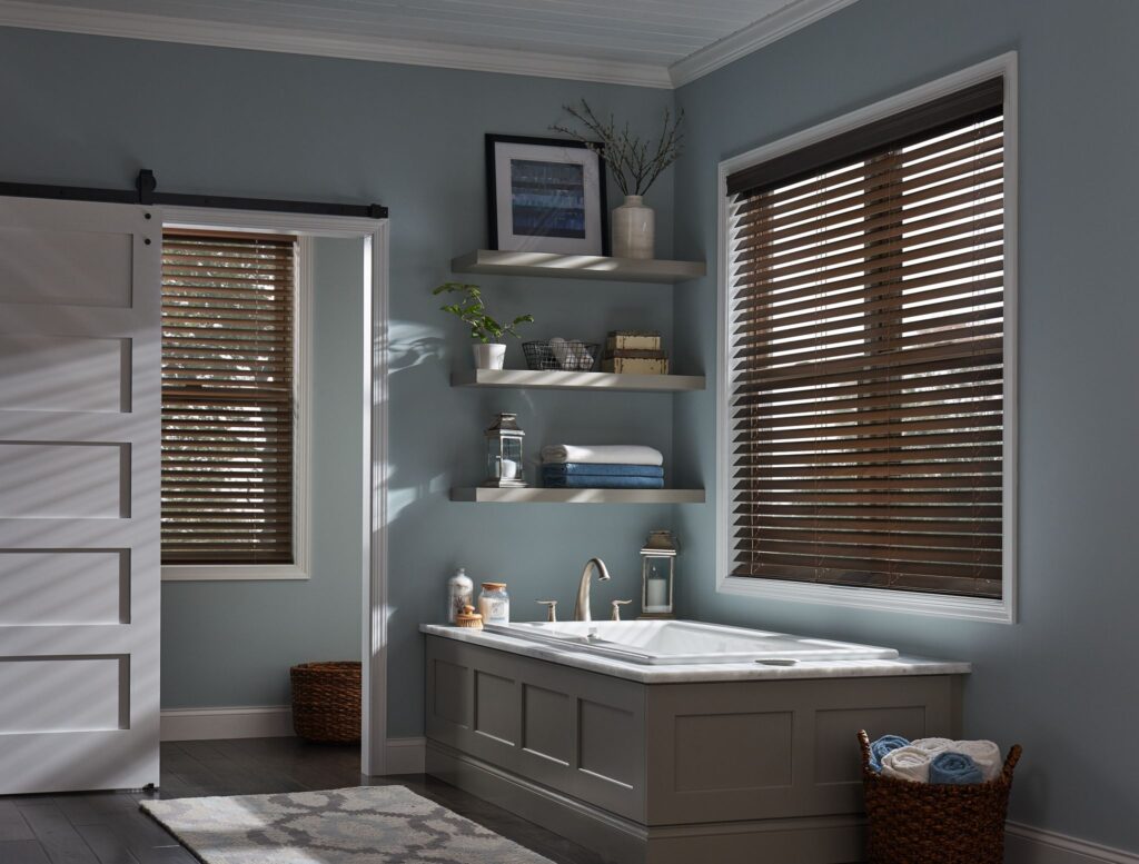 Auto Faux Wood Blinds